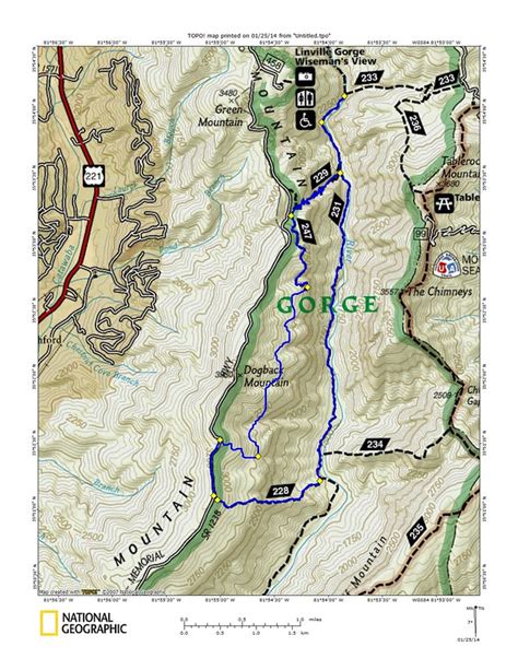 Linville Gorge Wilderness Map By Linville Gorge Maps (LGMAPS) Avenza ...