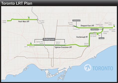 Toronto Light Rail Transit map | Carte du transport en commu… | Flickr