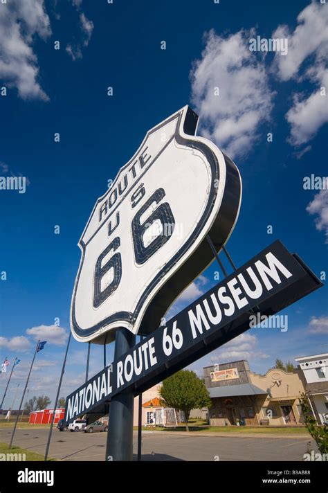 USA, Oklahoma, Route 66, Elk City, National Route 66 Museum Stock Photo ...