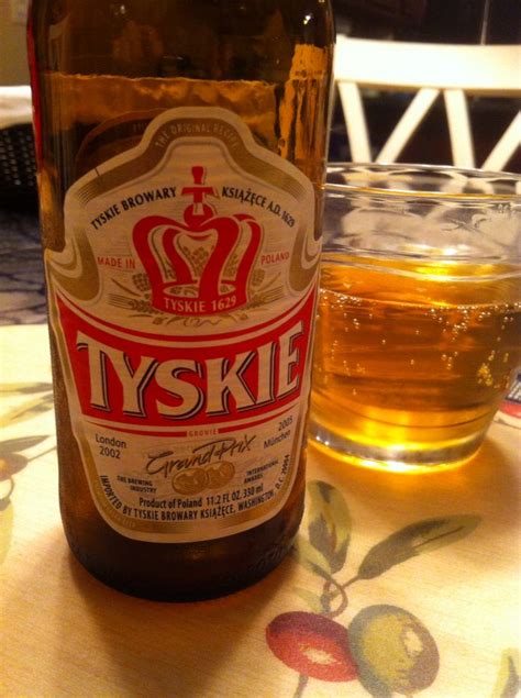 Polish beer. #tyskie | Beer, Beer bottle, Good food