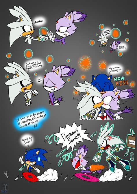 Dammit Sonic! - Silver and Blaze by AZ-Derped-Unicorn on DeviantArt