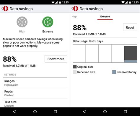 Opera Mini adds several savings modes to its browser