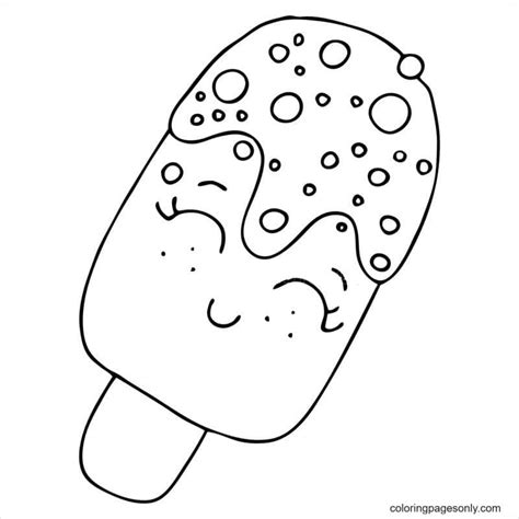 Cute Popsicle Coloring Pages