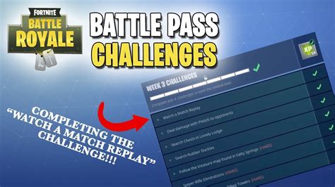 Fortnite | Battle Pass Challenges | Week #3 | How to Complete "Watch a ...