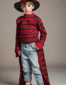 Boy Freddy Krueger Costume Fancy Dress Face Swap ID:880199