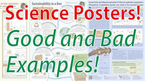 Scientific Poster Design - Good and Bad Examples! (Poster Tutorial Part 2) - YouTube