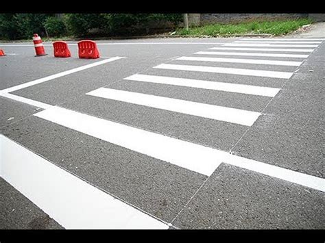 Zebra Crossing Marking - YouTube