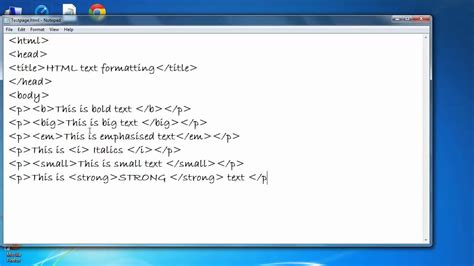 How to make a text bold , italics , underlined and more in HTML - YouTube