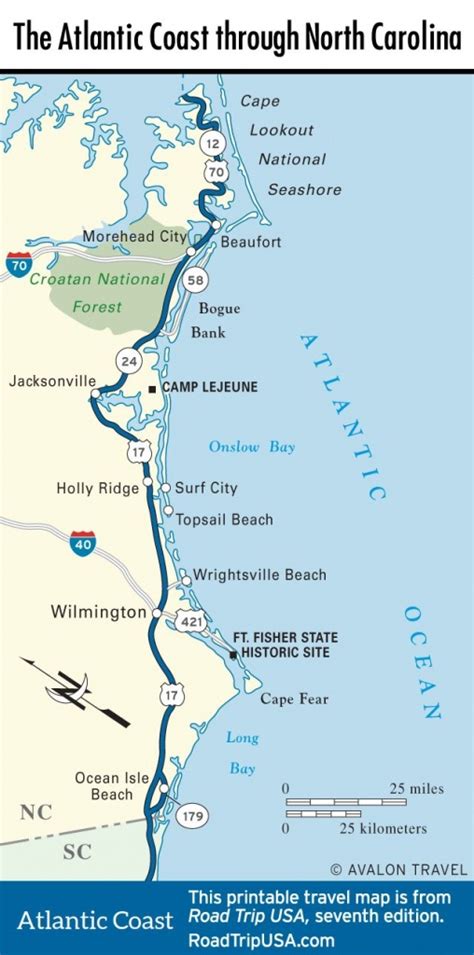 Florida Atlantic Coast Map - Printable Maps