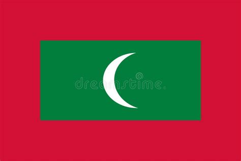 Maldives flag . stock illustration. Illustration of icon - 114589672