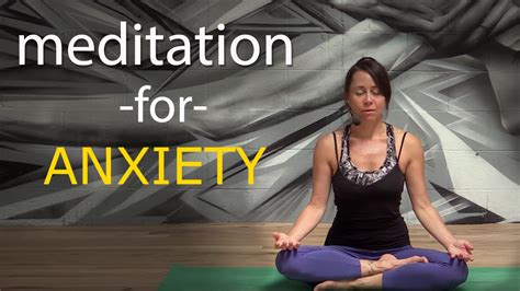 Mindfulness Meditation for Anxiety - YouTube