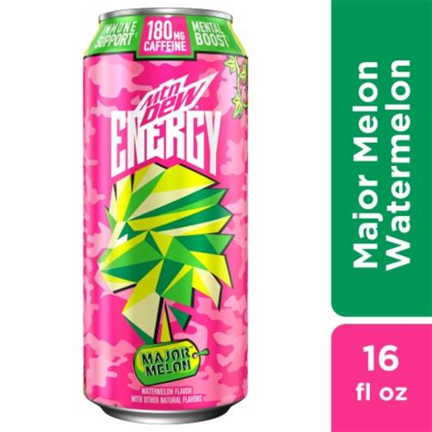 Mountain Dew® Major Melon™ Watermelon Energy Drink Can, 16 fl oz - Fry ...