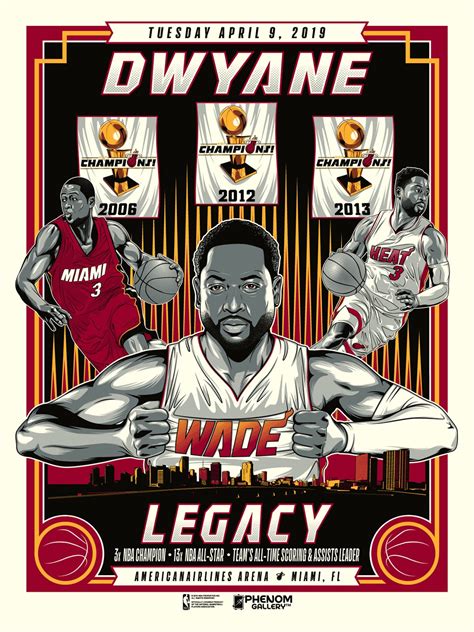 The Blot Says...: Miami Heat Dwyane Wade Legacy Last Game Screen Print ...