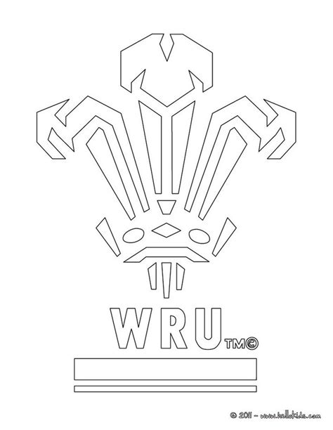 Colorful Rugby Coloring Page