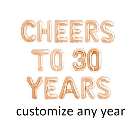 Cheers to 30 Years Balloons 30th Birthday Decor 21st 22nd 23rd - Etsy