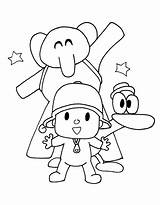 Pocoyo Coloring Pages Free Printable PDF sketch template