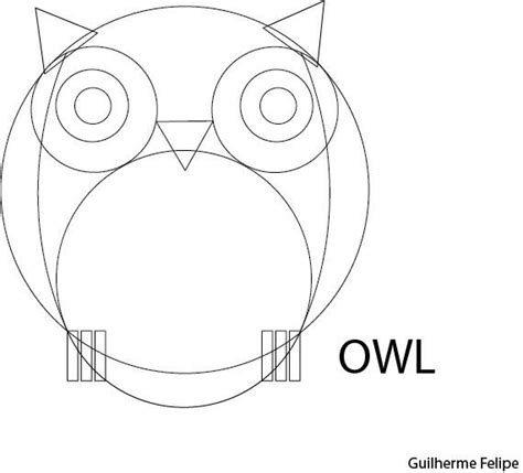 geometric owl | Geometric owl, Geometric design art, Animal icon