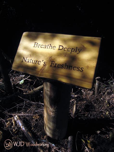 Custom Cedar Nature Trail Sign | Nature trail signs, Nature trail design, Trail signs