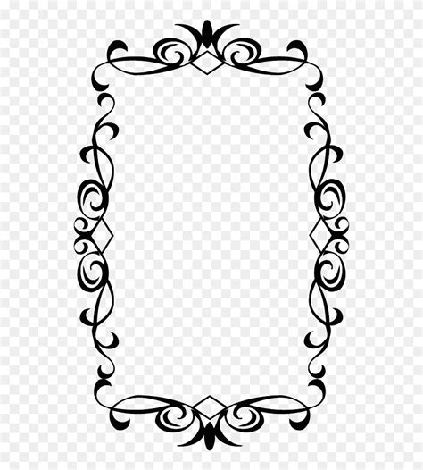 Vintage Frame Png - Black And White Borders Png Clipart (#5617909) - PinClipart