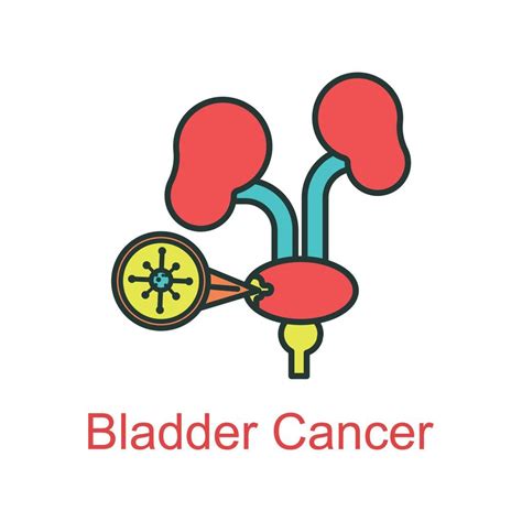 bladder cancer icon flat color 21914533 Vector Art at Vecteezy