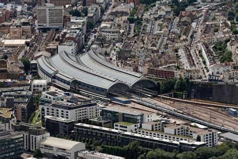 Brighton Railway Station aerial image | Aerial images, Aerial, Aerial view