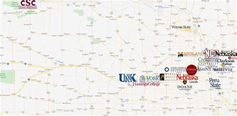 Colleges in Nebraska Map – MyCollegeSelection