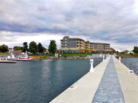 1000 Islands Harbor Hotel from dock, Clayton, NY - Notable Travels | Notable Travels