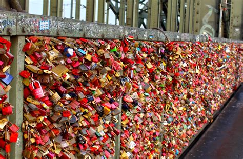 Love Lock Bridge in Cologne, Germany