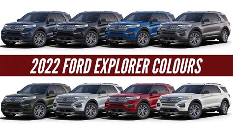 2022 Ford Explorer - All Color Options - Images | AUTOBICS - YouTube