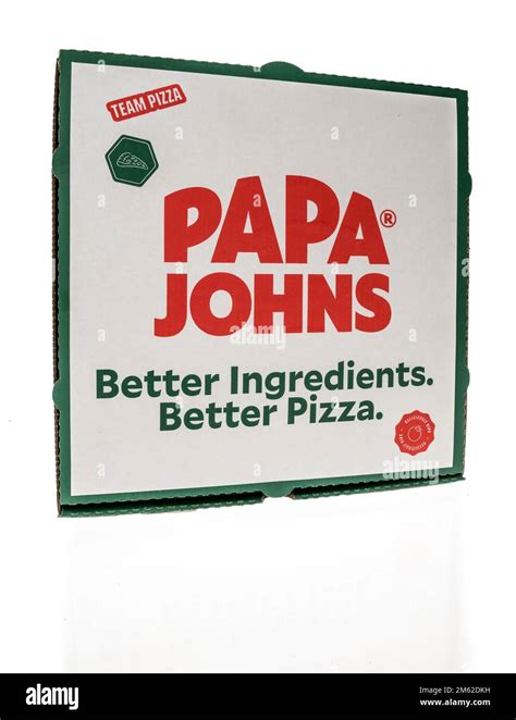 Winneconne, WI - 28 November 2022: A package of Papa Johns pizza box on ...