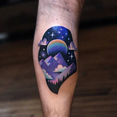 Beautiful landscape tattoo By David Côté - Tattoogrid.net