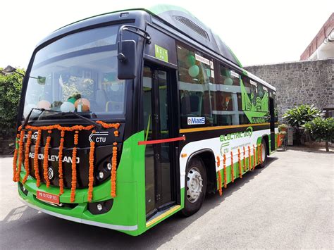 Chandigarh's first-ever electric bus, supplied by Ashok Leyland, flagged off - EV Tech News