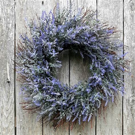 Lavender Wreath - Etsy