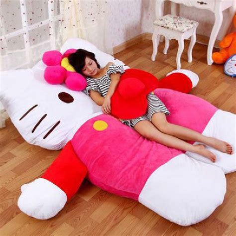 Giant Hello Kitty Bed - Hello Kitty Plush Bed - Geeky Gift Ideas | Hello kitty bed, Hello kitty ...