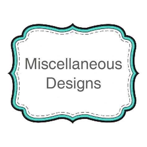 Miscellaneous Designs Archives - Curtsy Embroidery