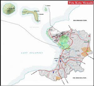 Peta Kota Manado Sulawesi Utara Lengkap Per Kecamatan
