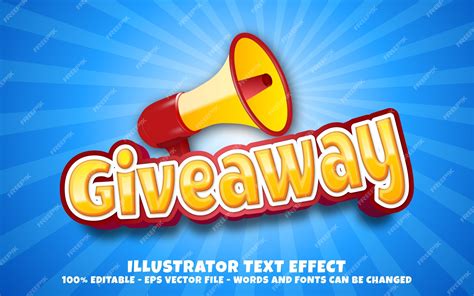 Premium Vector | Giveaway banner illustration