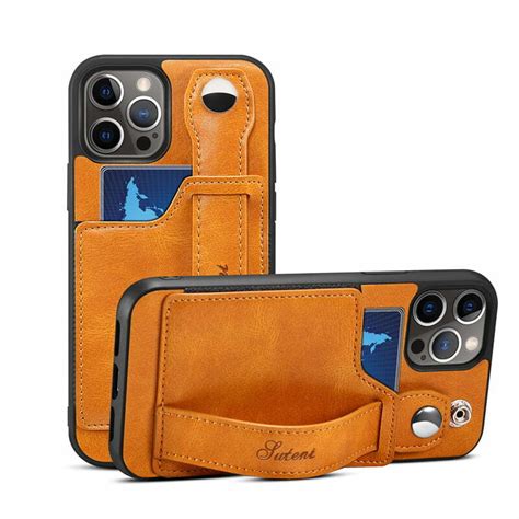 iPhone 14 Pro Max Wallet Case with Card Holder | Wrist Hand Strap Protective Phone Cover - Everweek