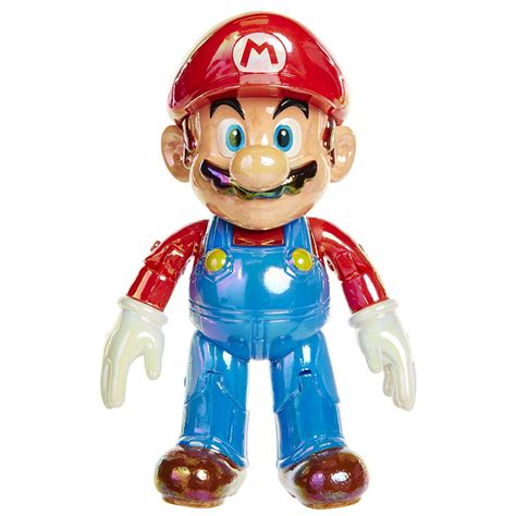 World of Nintendo Classic Mario with Super Star 4 Action Figure Jakks Pacific - ToyWiz