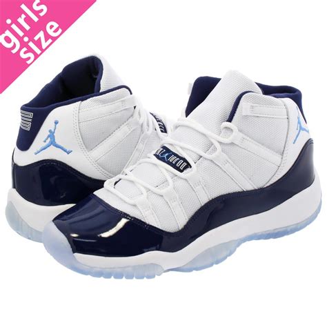 SELECT SHOP LOWTEX: NIKE AIR JORDAN 11 RETRO BG Nike Air Jordan 11 nostalgic WHITE/UNIVERSITY ...