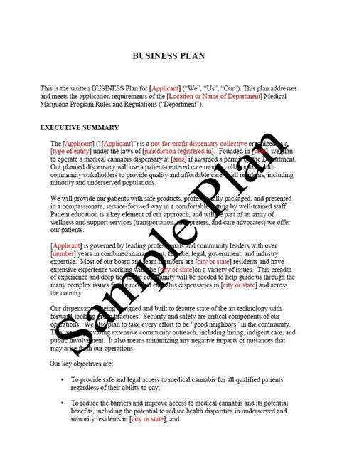 Printable Sample Business Plan Sample Form | Business proposal examples, Business plan template ...