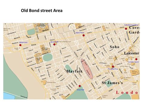 Map showing old Bond Street and Mayfair | History travel, Bond street, Map