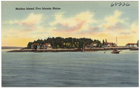 Malden Island, Five Islands, Maine - Digital Commonwealth