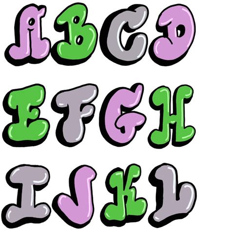 Bubble Letters SVG Cut File PNG - Etsy