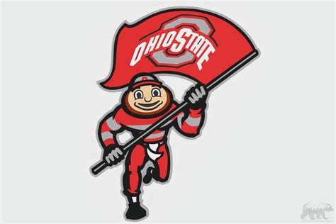 Ohio State University Mascot Layered Design for cutting - LaserCraftum