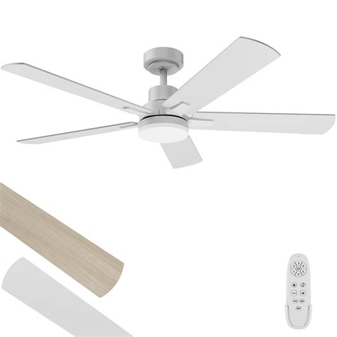 Regair Ceiling Fans with Lights 52-Inch, Remote Control Reversible DC ...