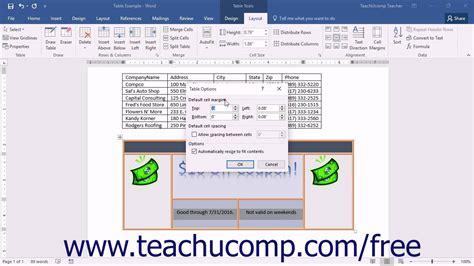 Word 2016 Tutorial Aligning Text in Table Cells Microsoft Training - YouTube