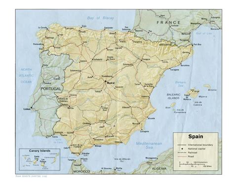 Maps of Spain | Detailed map of Spain in English | Tourist map (map of resorts) of Spain | Road ...