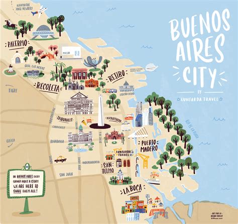 Mapa de Buenos Aires ilustrado :: Behance