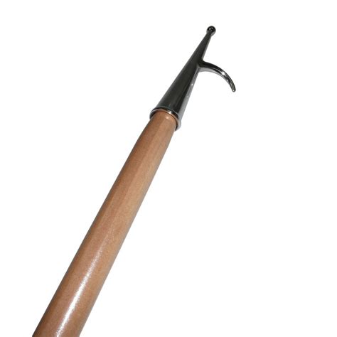 Boat Hook - Wooden Pole with Stainless Steel Hook - 2m Long - Float Your Boat